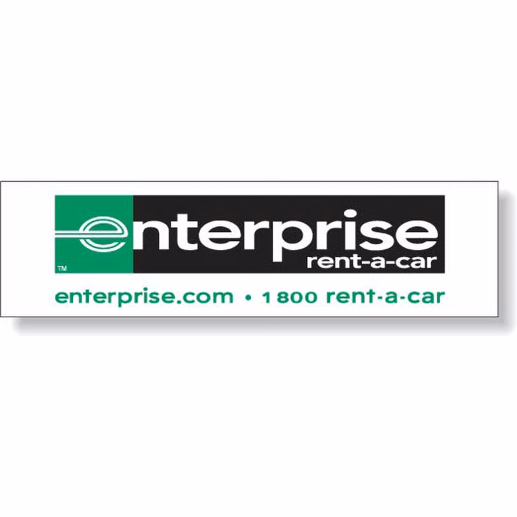 Screen-Printed Removable Matte Vinyl Bumper Decal (2.88"x11")