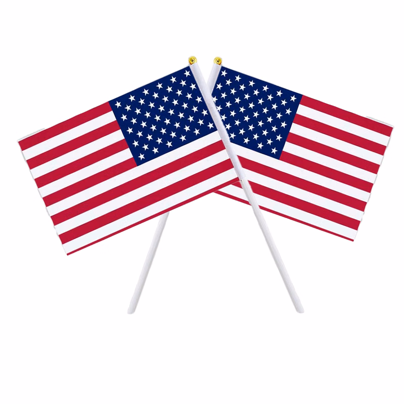 4" x 3" American Flag Waving