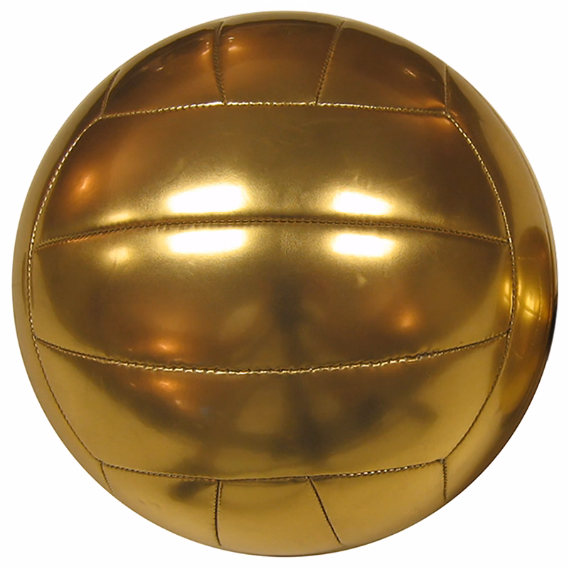 VOLLEYBALL - MINI GOLD TROPHY, METALLIC, Synthetic, 6.25" diameter