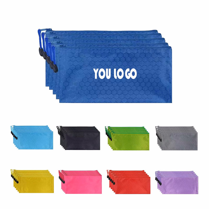 Oxford Cloth Football Pattern Zipper Bag