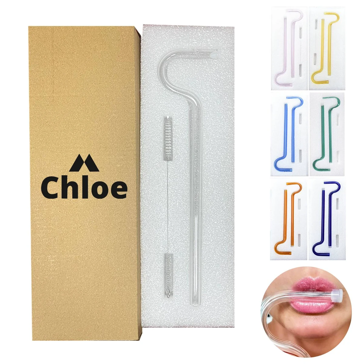 Anti wrinkle glass straws 1
