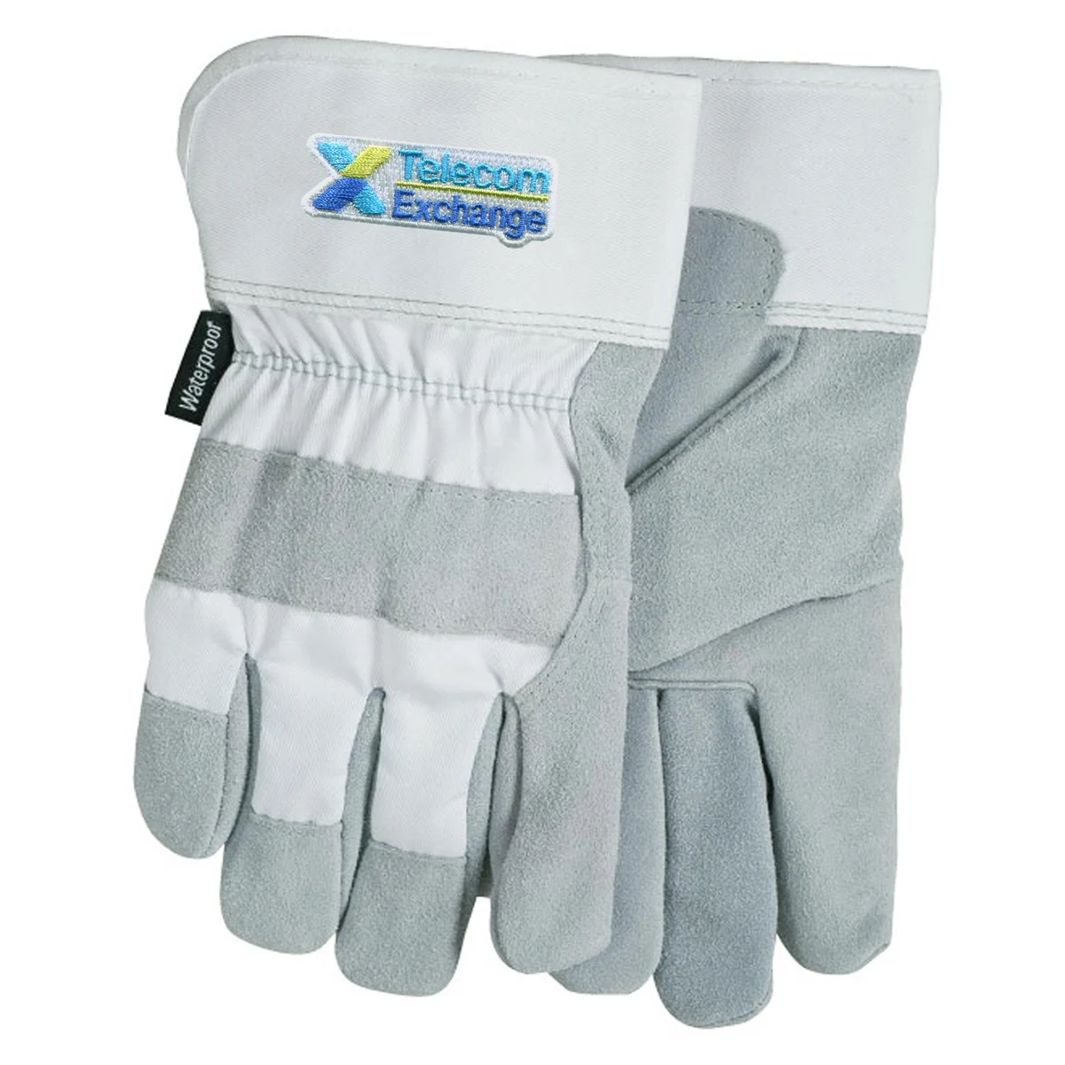 Waterproof White Suede Cowhide Leather Gloves 1