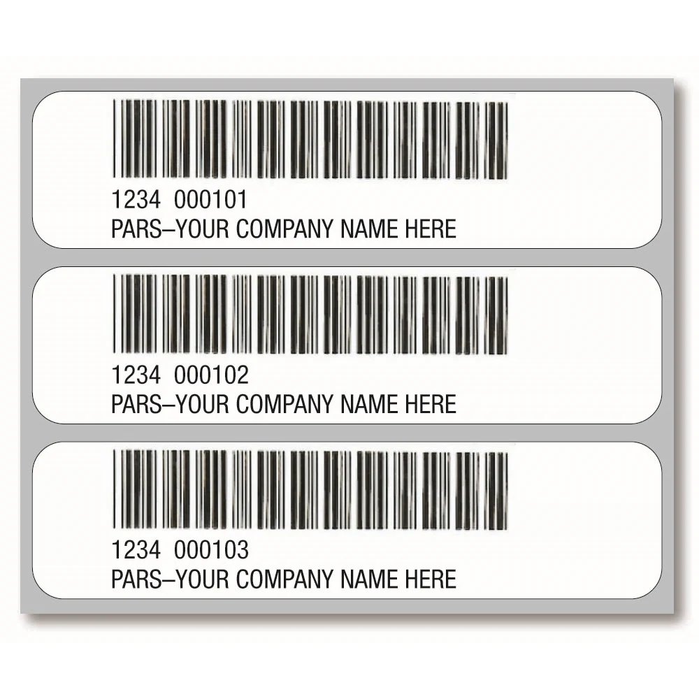 PARS Bar Code Labels 1