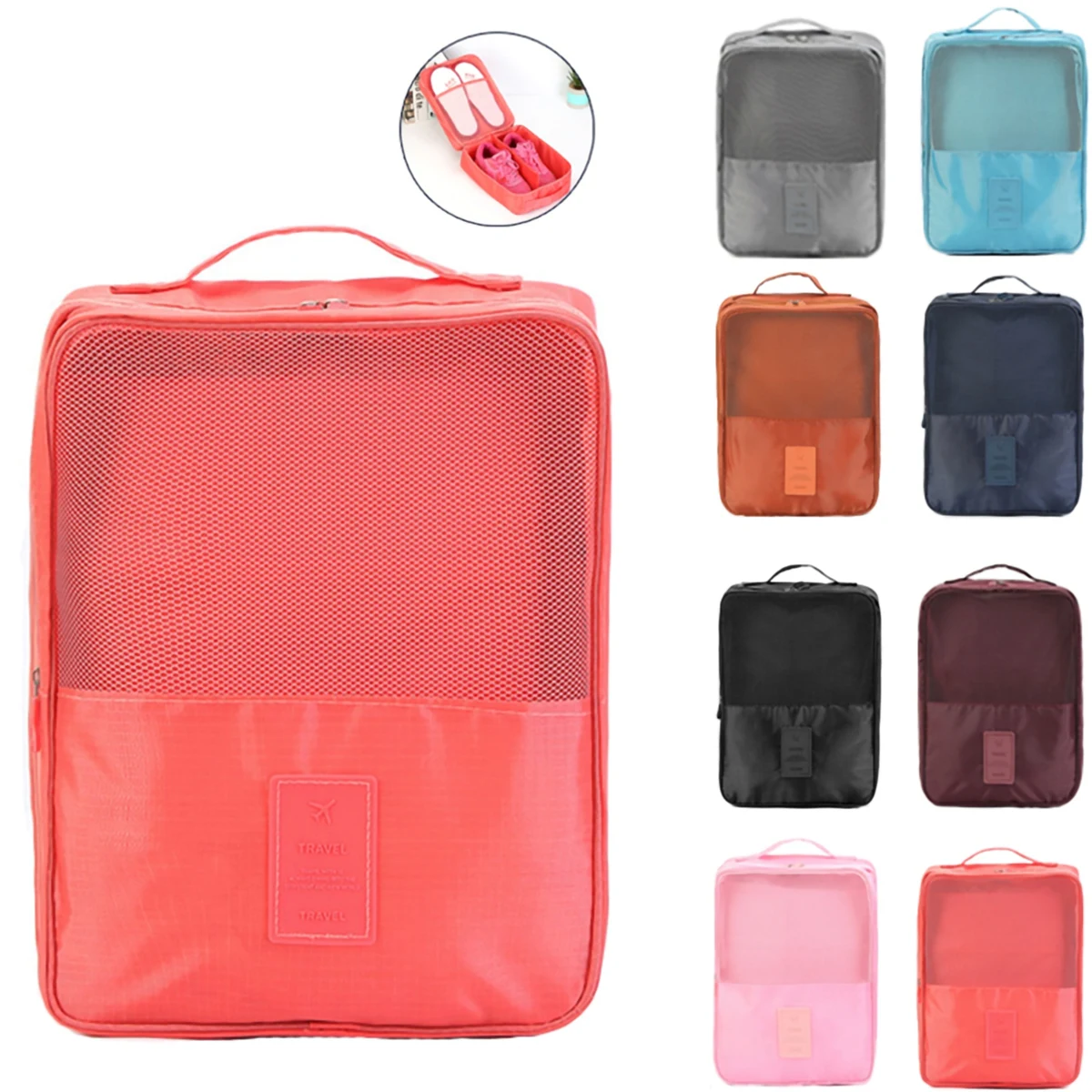 Breathable Mesh Shoe Bag for Travel and Storage 1
