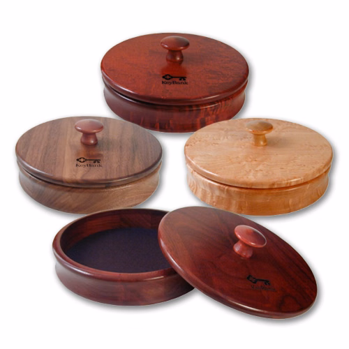 Round Wood Box, 6 1/2 diam. x 2 1/4"