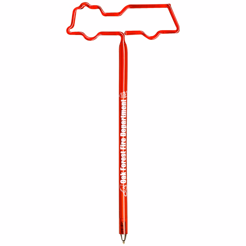 Fire Truck Inkbend Standard, Bent Pen