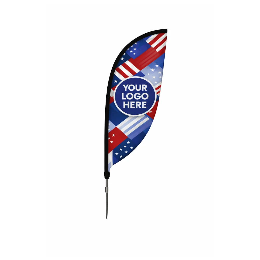 7' Shaped Tear Drop Flag 1