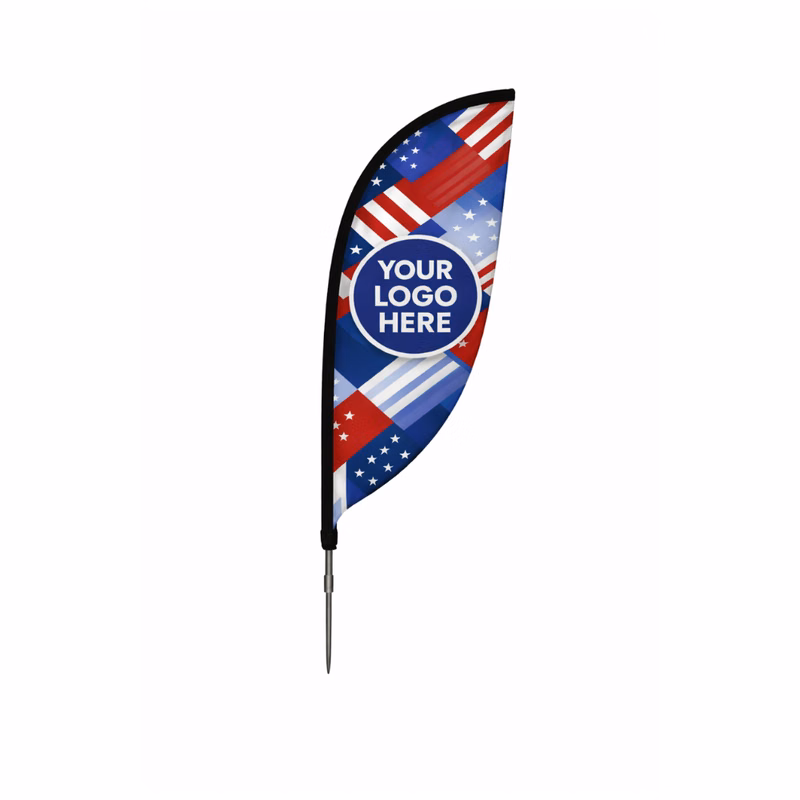 7' Shaped Tear Drop Flag