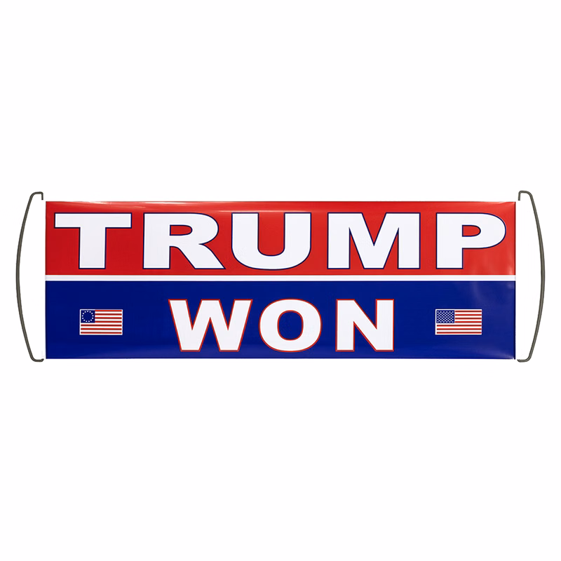 Retractable Hand Pull Flag Reusable Handheld Custom Banner
