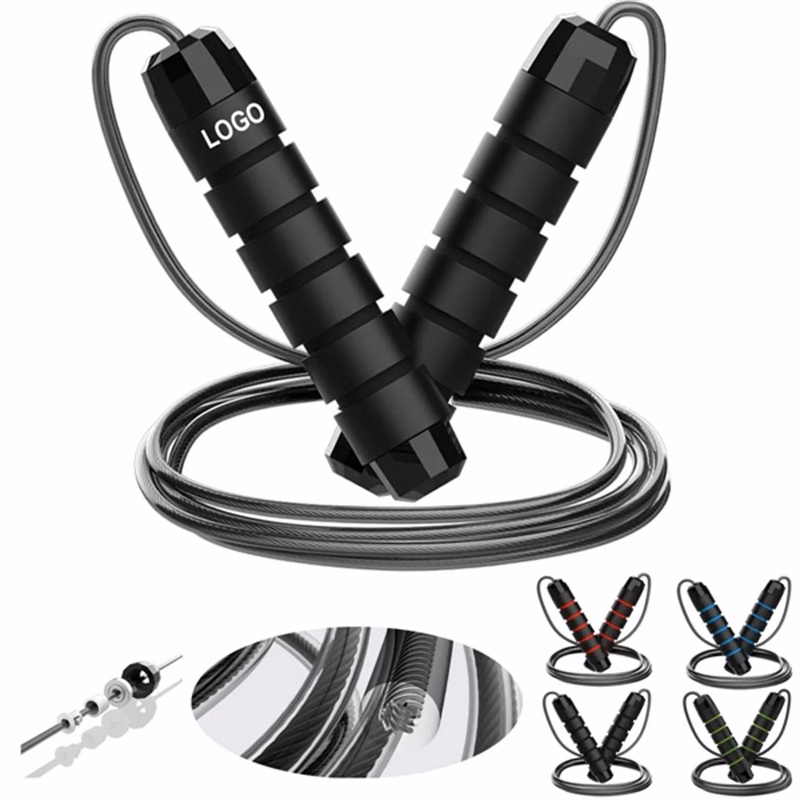 Steel Jump Rope Workout With Foam Handles