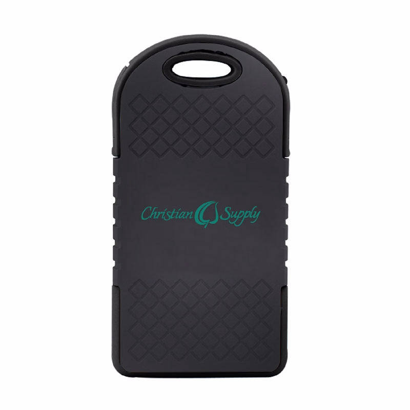 Solar Power Bank with Carabiner - 4000 mAh