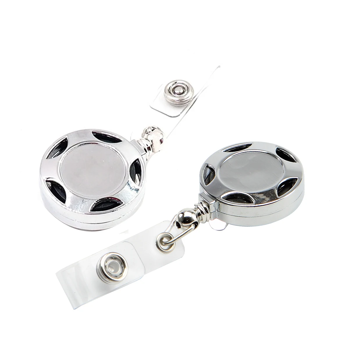 Round Shape Metal Retractable Badge Reel 1