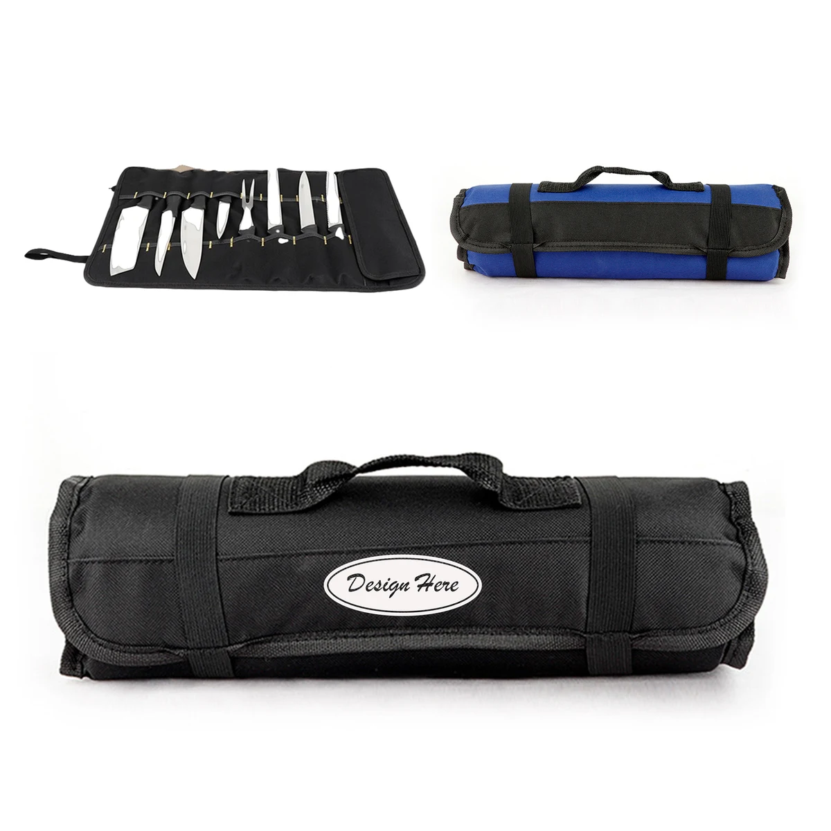 Portable Knife Roll Bag ?C Oxford Fabric Organizer 1