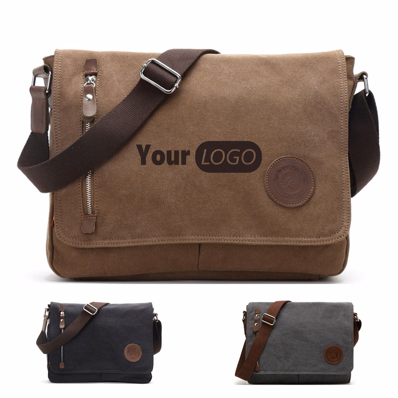 Canvas Large-Capacity Casual Messenger Bag