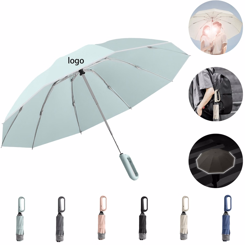 Umbrella With Buckle Hook Handle