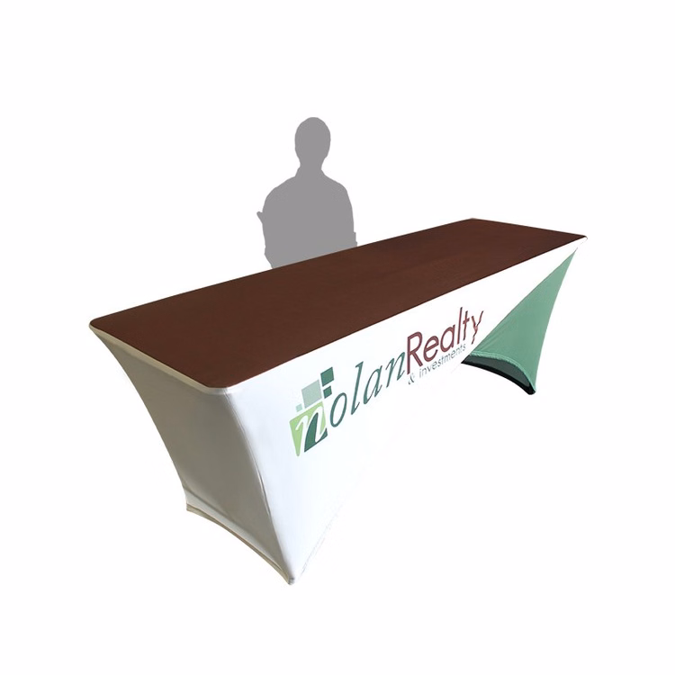8' Printed Cross Stretch Tablecloth