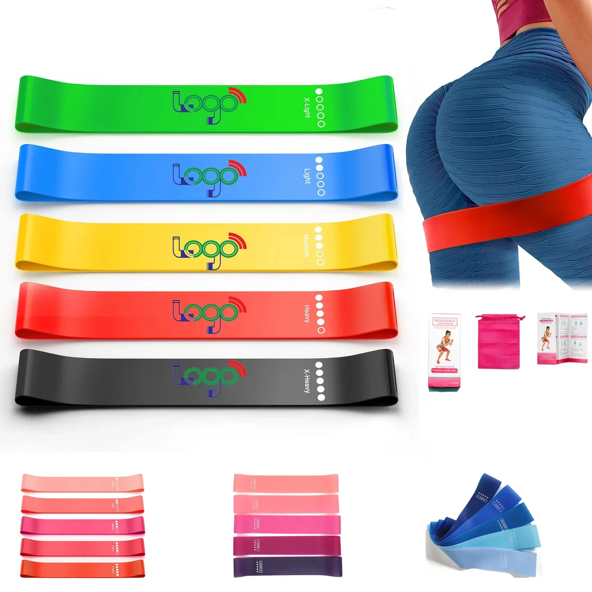 MOQ 20PCS Resistance Loop Exercise Bands For Men Women Yoga 1