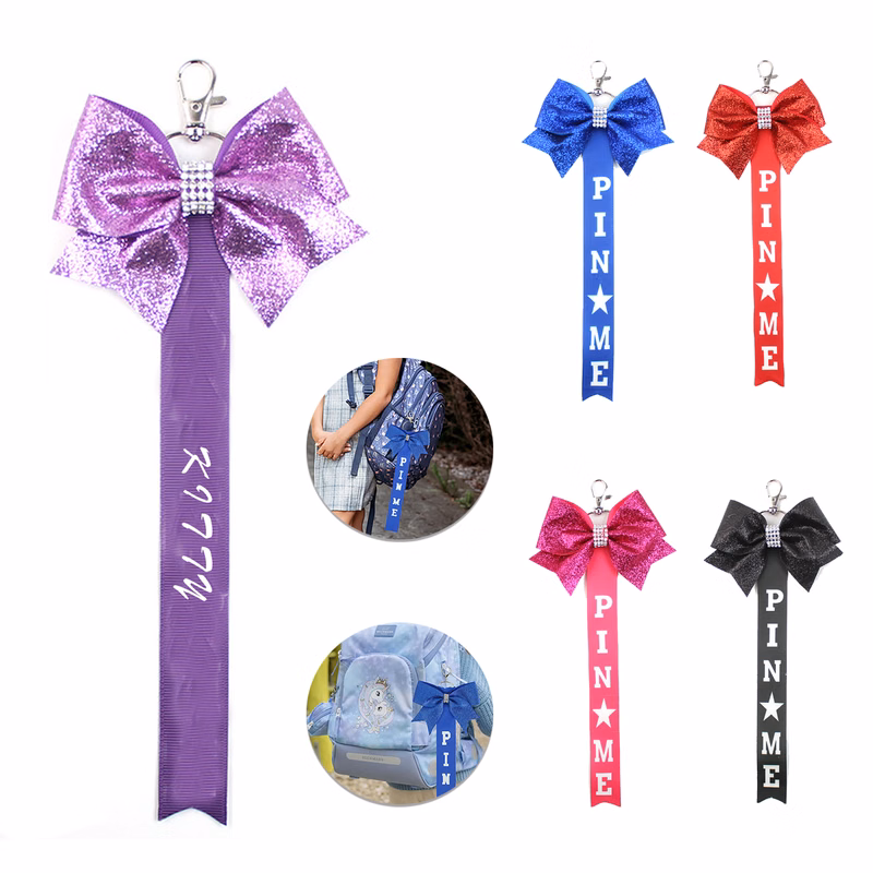 Keychain with Bowknot and Ribbon