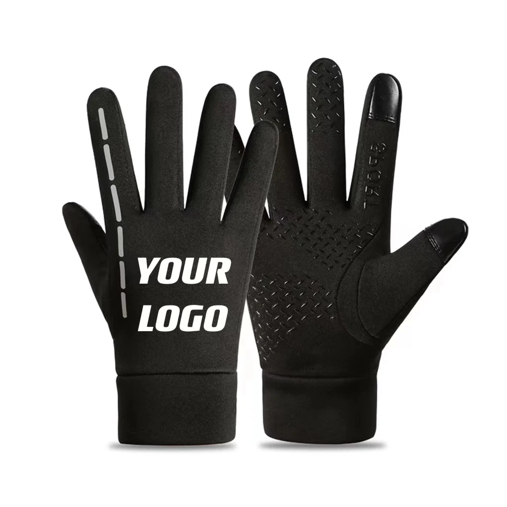 Touch Screen Winter Gloves With Reflective Strap 1