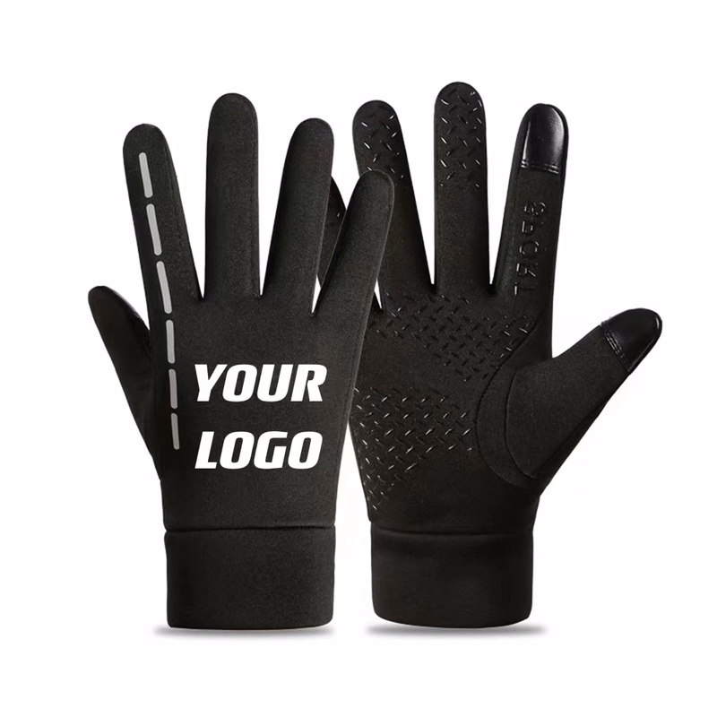 Touch Screen Winter Gloves With Reflective Strap
