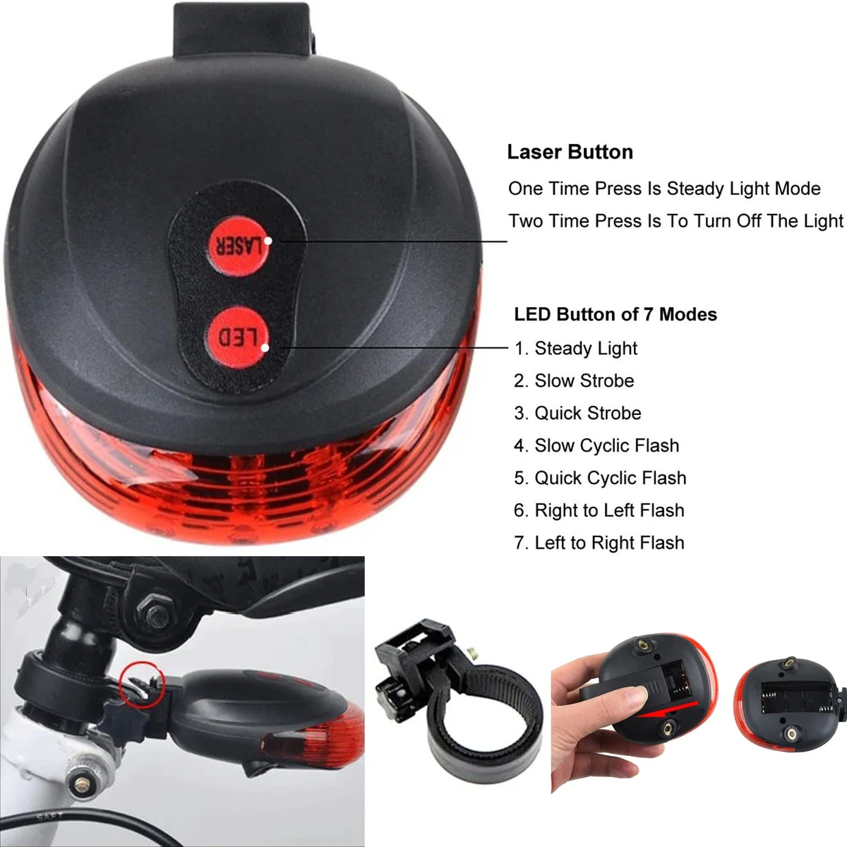 Bicycle Laser Taillight 1