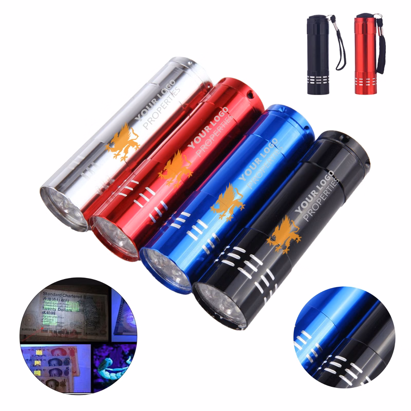 MOQ 100 Small Metal Cylinder Torch With Bright LED Light