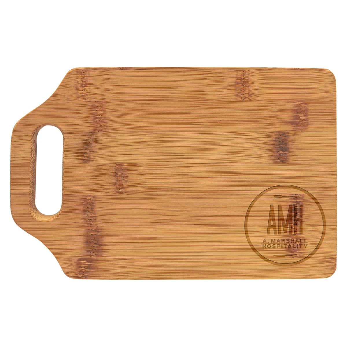 9" x 6" Bamboo Cutting Board w/ Handle 1
