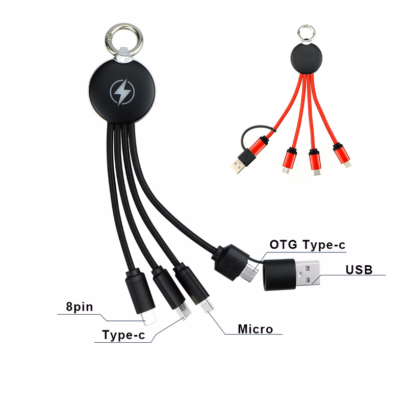 Keychain Luminous Charging Cable