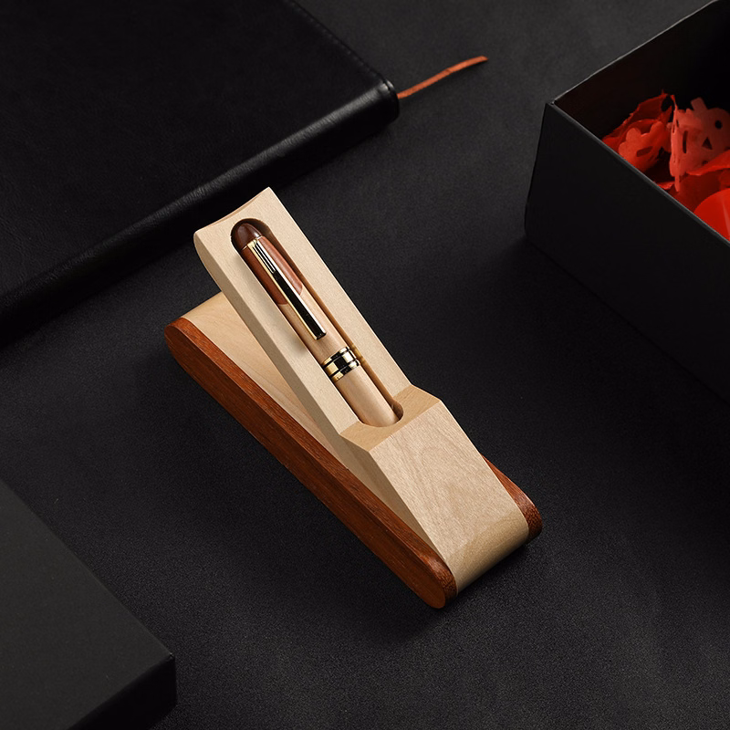 Wood Twist Presenter Box For Pen