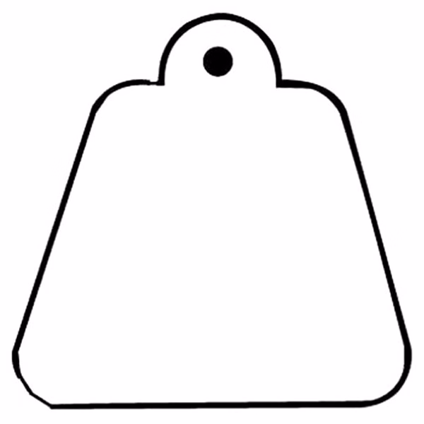 Trapezoid w/Tab Key Tag - Spot Color