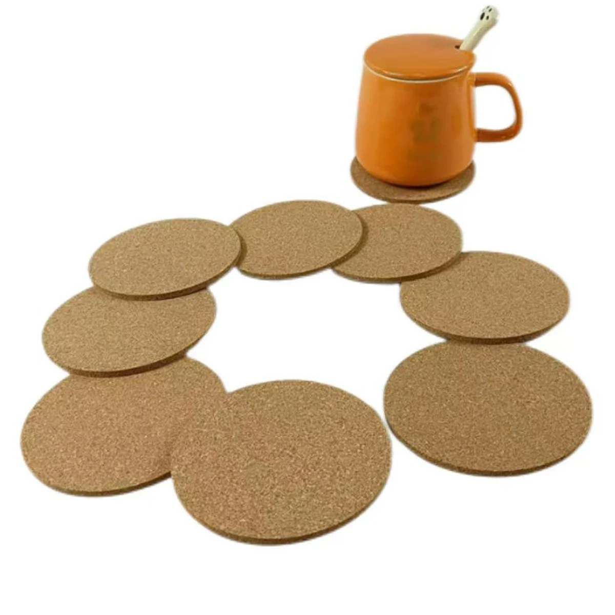 Round Cup Coaster Made of Cork 1