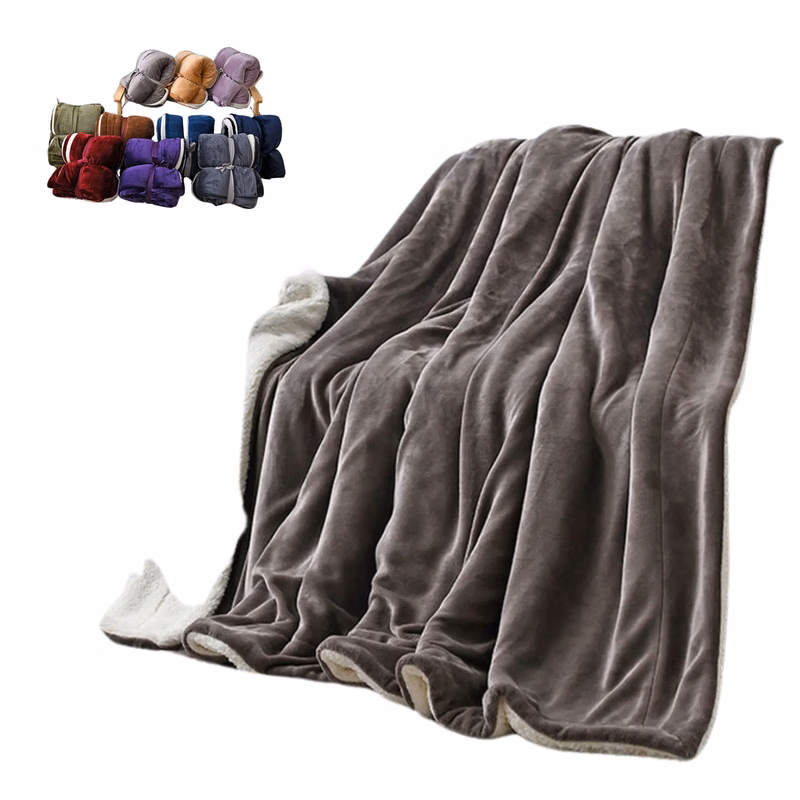 MOQ 50 Pieces Double-Layer Flannel Blanket
