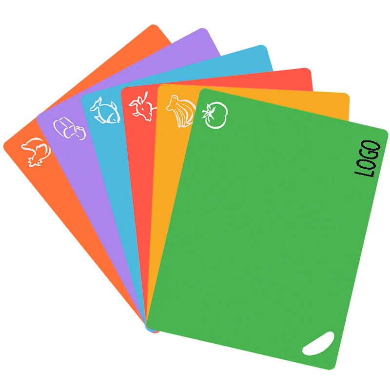 Extra Thick Flexible Plastic Kitchen Cutting Board Mats Set