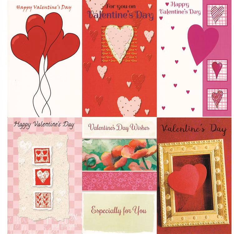 Valentine's Day Cards - Assorted 5"x7.75"
