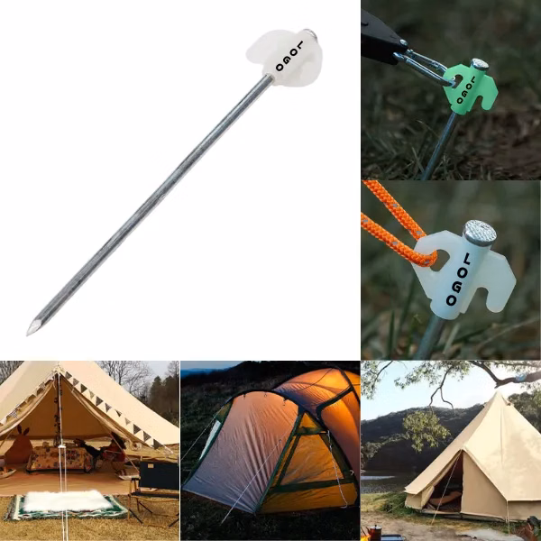 Tent Canopy Night-Glow Ground Stake Anchor Pin