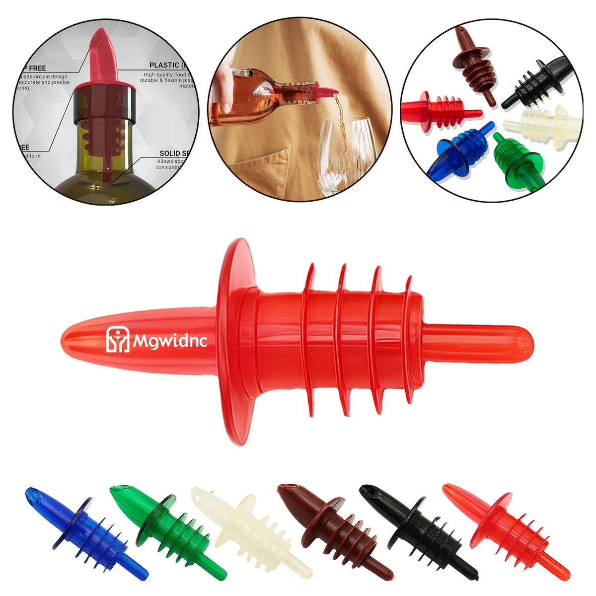Flexible Silicone Wine Pourer Spout 1