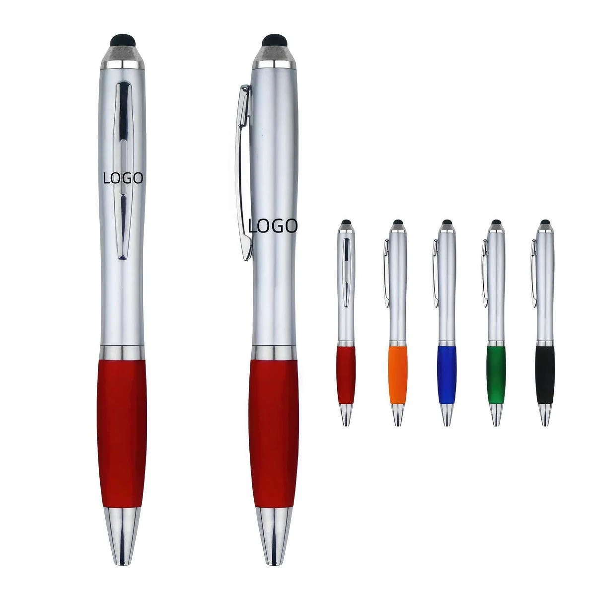 Silver Body Pen with Stylus 1
