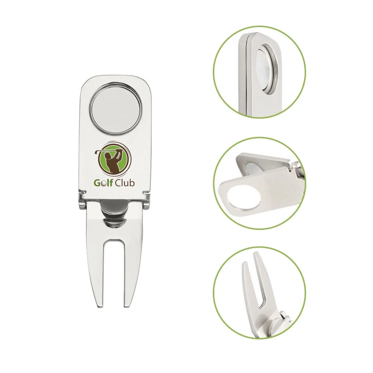 Magnetic Metal Cigar Holder Golf Divot Repair Tool 1