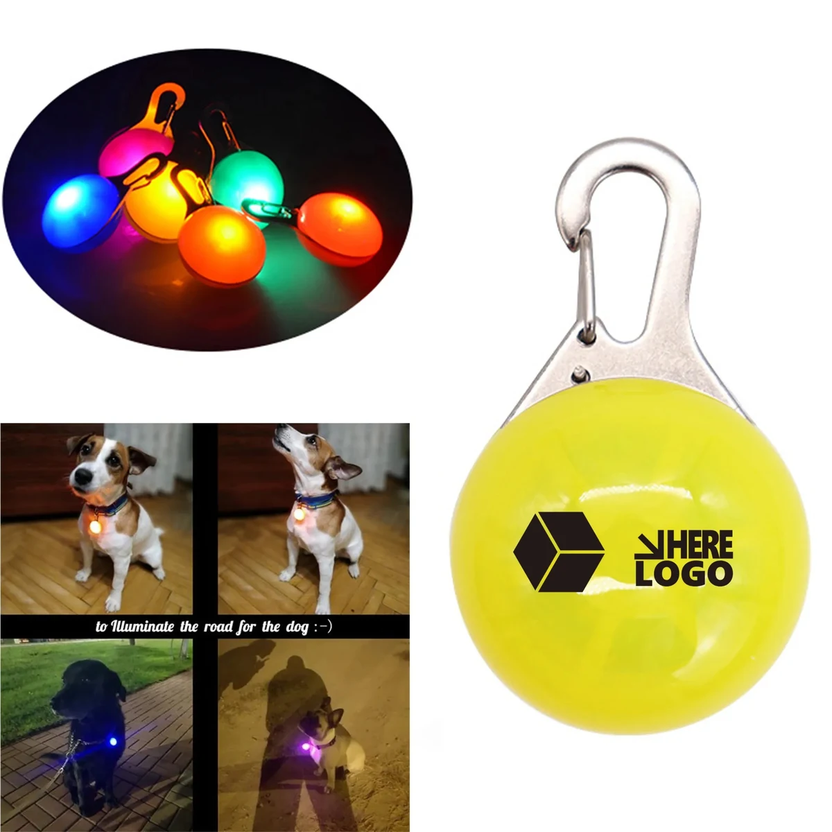 LED Dog Collar / Clip-on Pet Safety Light 1