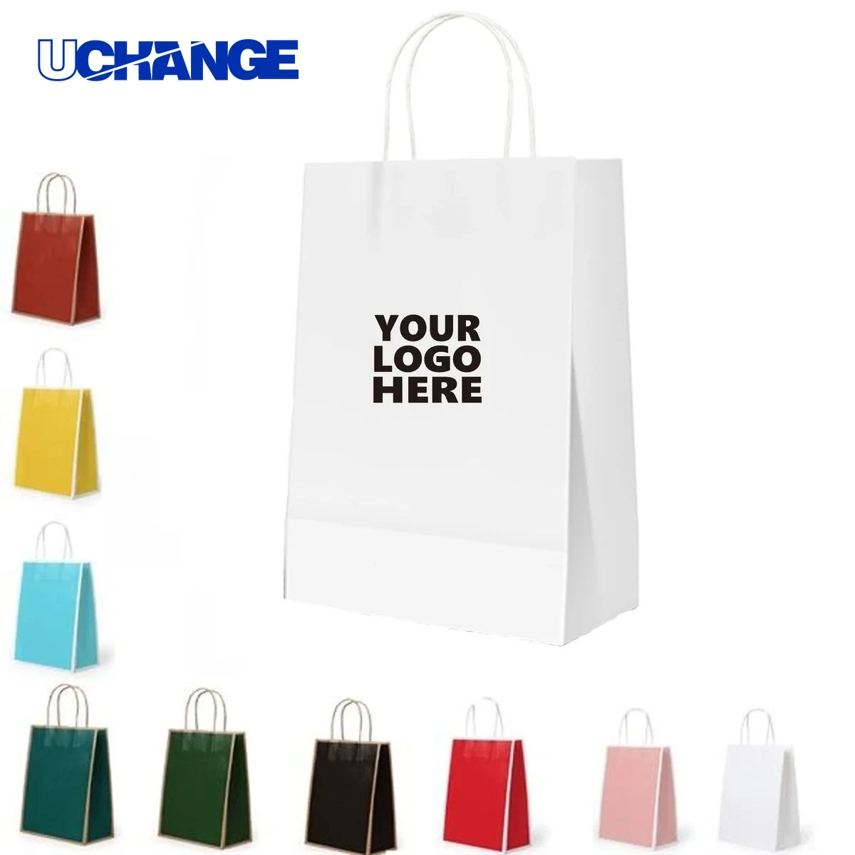 Kraft Paper Shopping Bag Carrier with Handle 1