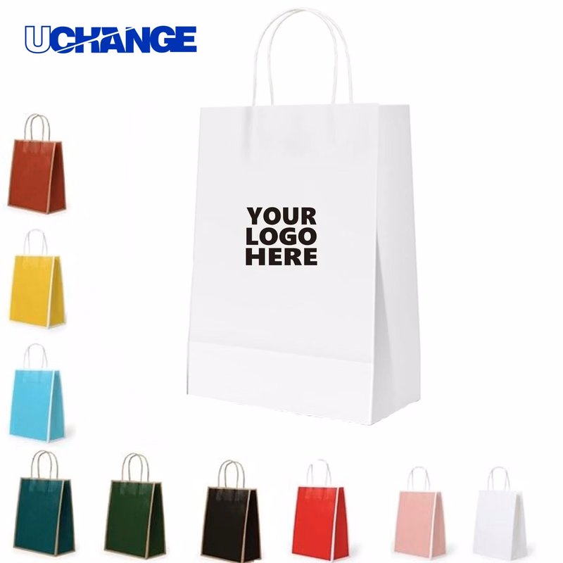 Kraft Paper Shopping Bag Carrier with Handle