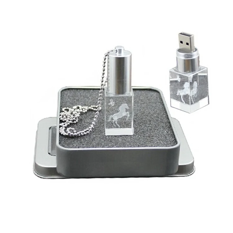 Crystal LED USB Flash Drive 1