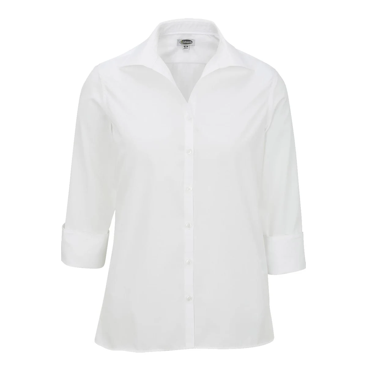 Lightweight Poplin Three Quarter Sleeve Ladies Shirt 1
