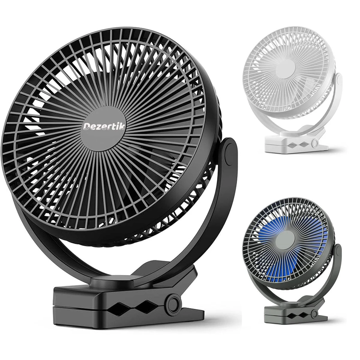 USB Rechargeable Clip-on Desktop Silent Fan 1