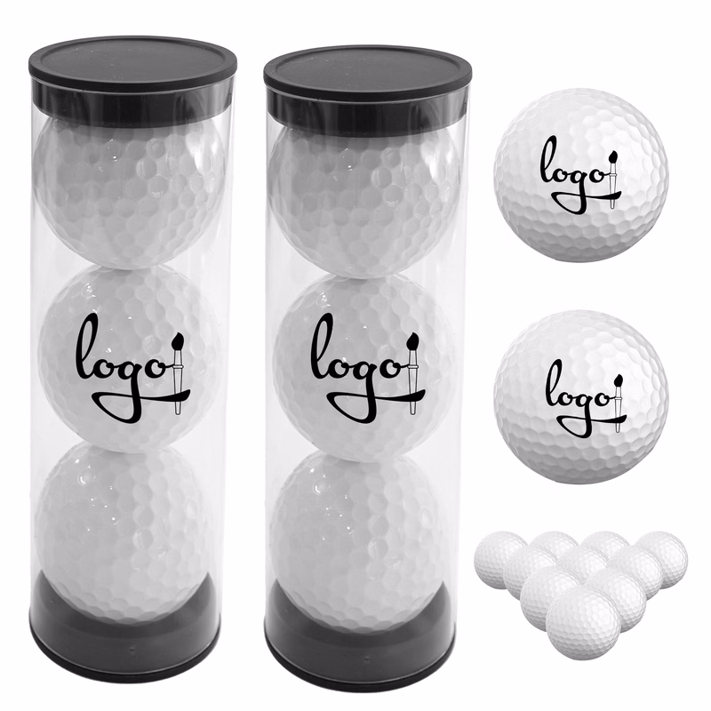 Three Golf Ball Sets In Tube Packaging