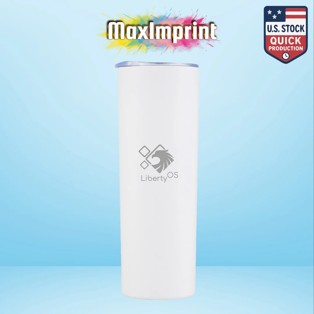 20oz Skinny Stainless Steel Tumbler Full Wrap Printing Included 1