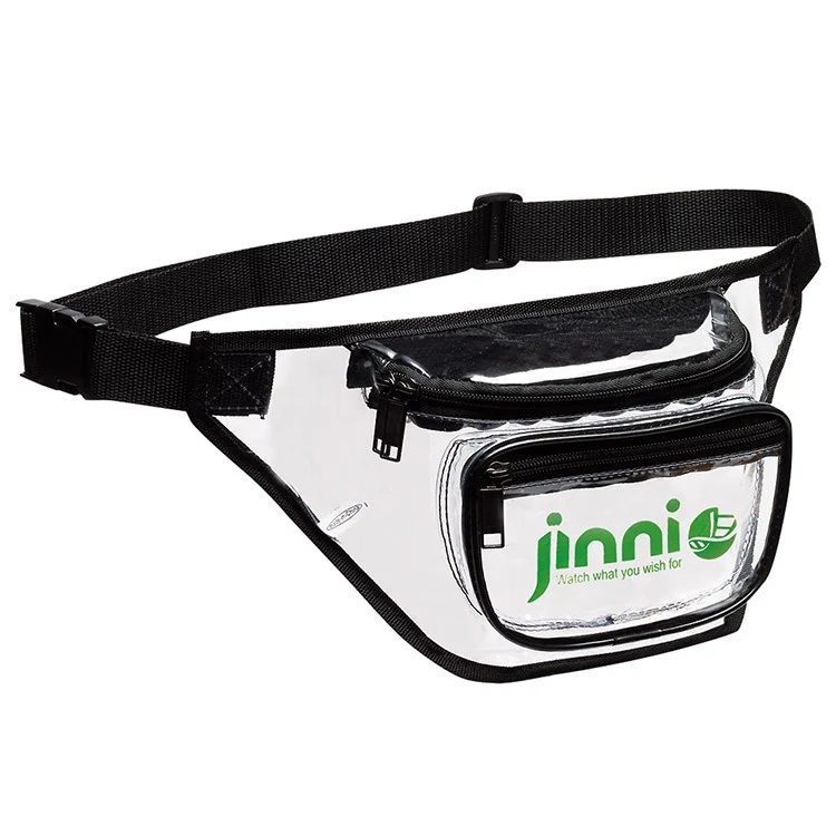 Three Zippered Clear Fanny Pack 1