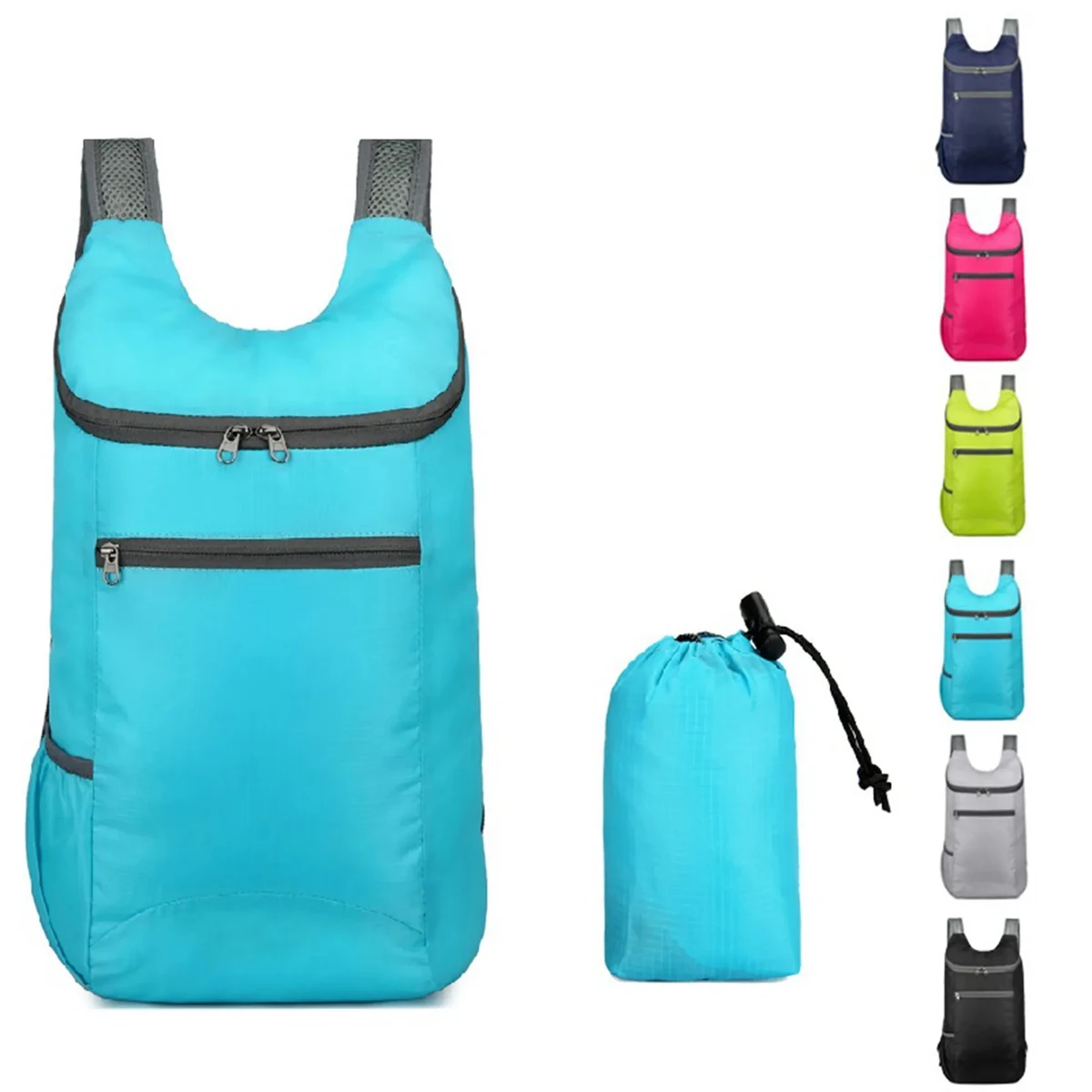 Waterproof Folding Backpack Polyester Bag 1