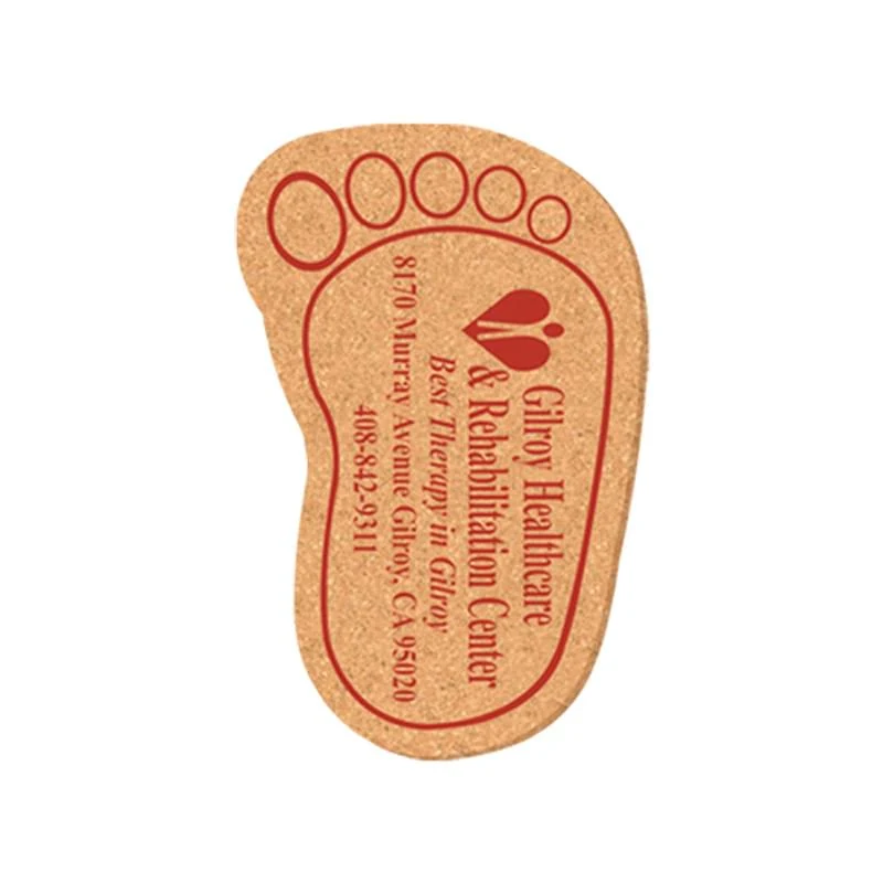 Coaster - 6.25"X4" Foot Shape Cork Coasters 1