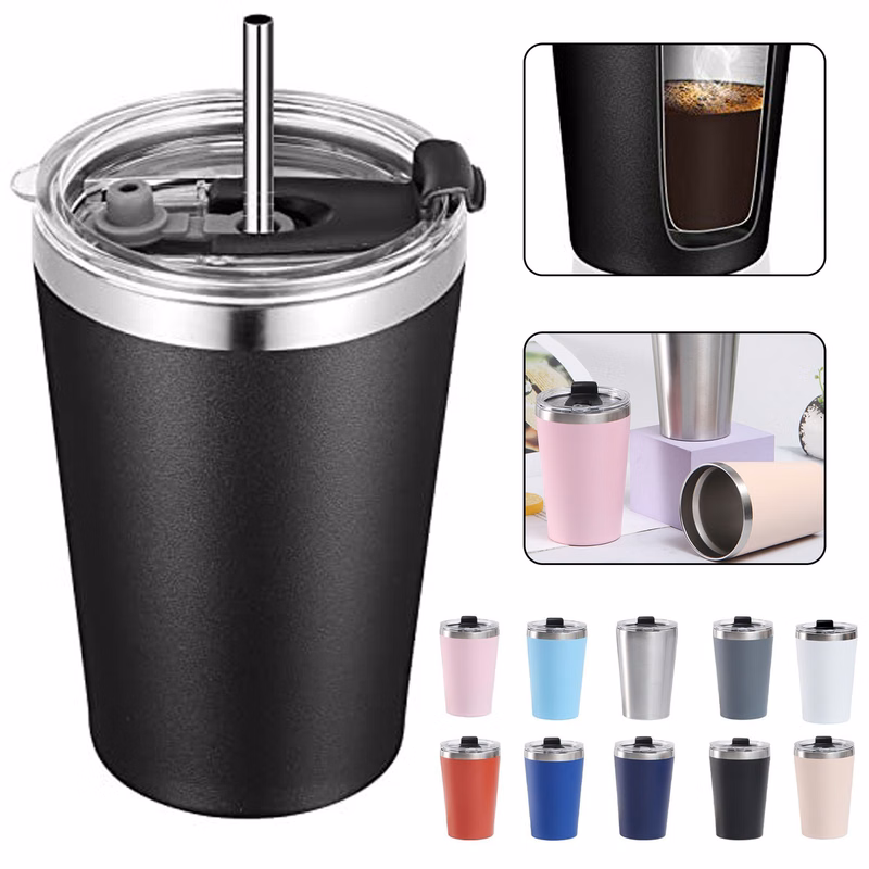 12oz Tumbler with Lid and Straw